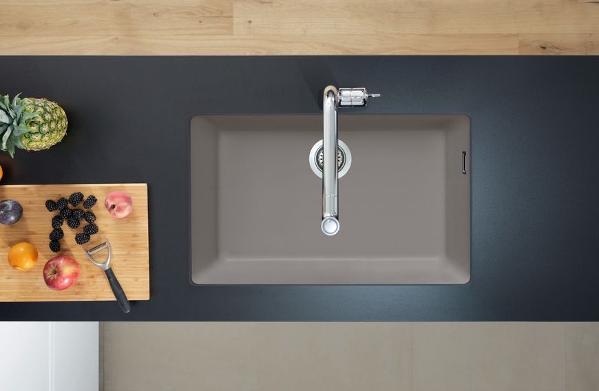 Кухонная мойка HANSGROHE S510-U660 под столешницу 710х450 Concretegrey серый бетон 43432380 - 43432380