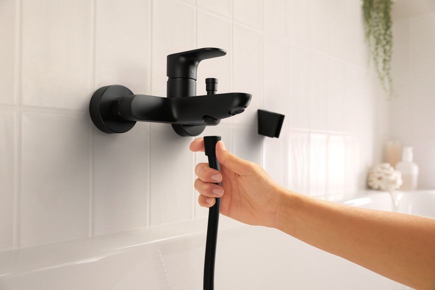 Смеситель для ванны HANSGROHE Rebris S черный матовый 72440670 - 72440670
