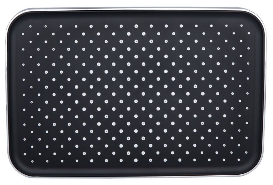 Лійка для верхнього душу Qtap Hlavova 330x220 мм прямокутна QTHLA107CRM45944 Chrome/Black - QTHLA107CRM45944
