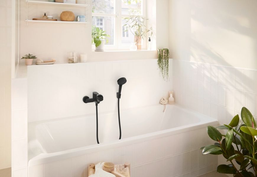 Смеситель для ванны HANSGROHE Rebris S черный матовый 72440670 - 72440670