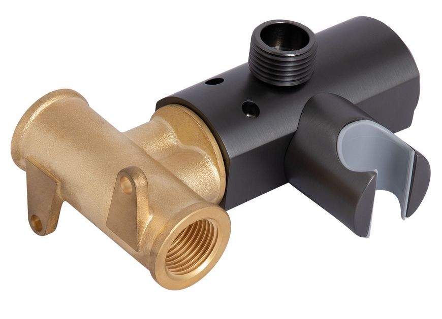 Змішувач для гігієнічного душу Qtap Slavonice Gunmetal Black PVD QTSLA262GMB45916 - QTSLA262GMB45916
