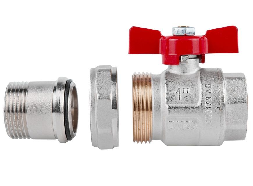 Кран кульовий з "американкою" ICMA 1" прямий №347 87347AF11 - 87347AF11