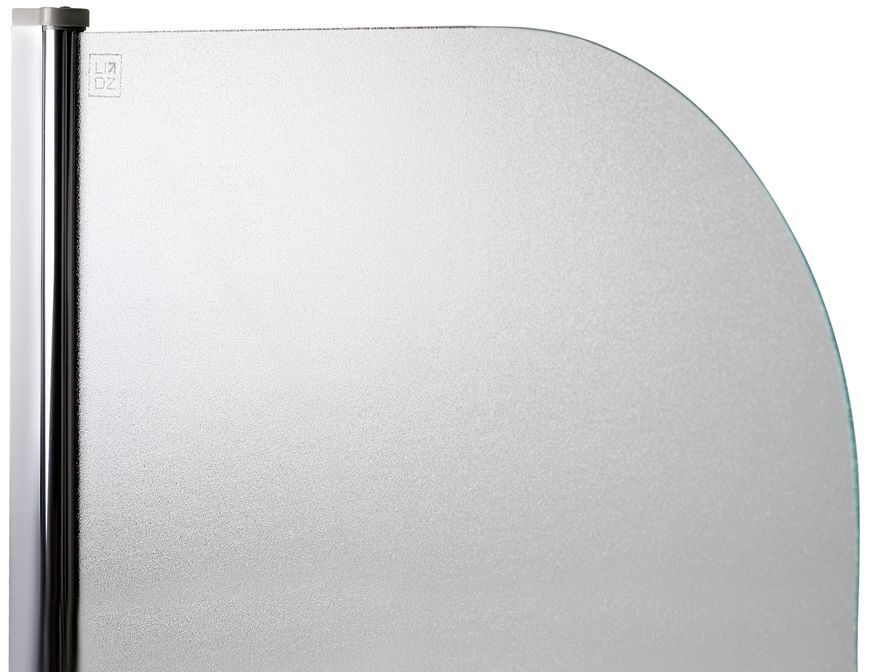 Шторка стеклянная (перегородка) для ванны LIDZ BRAMA 80x140L, стекло Frost 6 мм, распашная, левая - LBSS80140LCRMFR