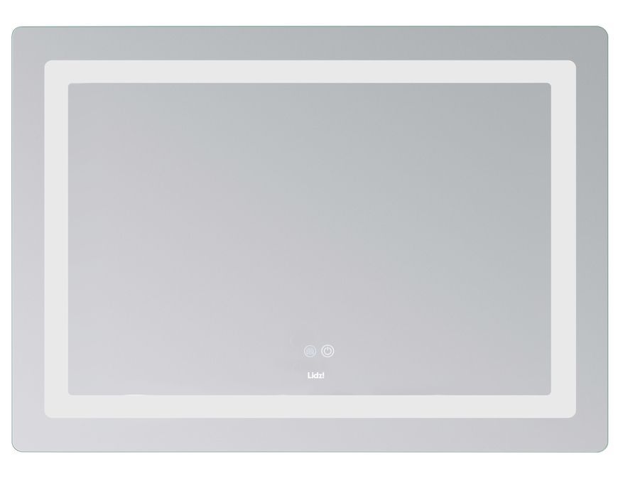 Зеркало Lidz Kubis KU2 1000х800 мм с LED-подсветкой Touch, с антизапотеванием, с диммером, рег. яркости LD78LF6141008048450