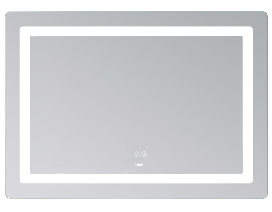 Зеркало Lidz Kubis KU2 1000х800 мм с LED-подсветкой Touch, с антизапотеванием, с диммером, рег. яркости LD78LF6141008048450