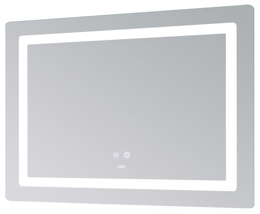 Зеркало Lidz Kubis KU2 1000х800 мм с LED-подсветкой Touch, с антизапотеванием, с диммером, рег. яркости LD78LF6141008048450
