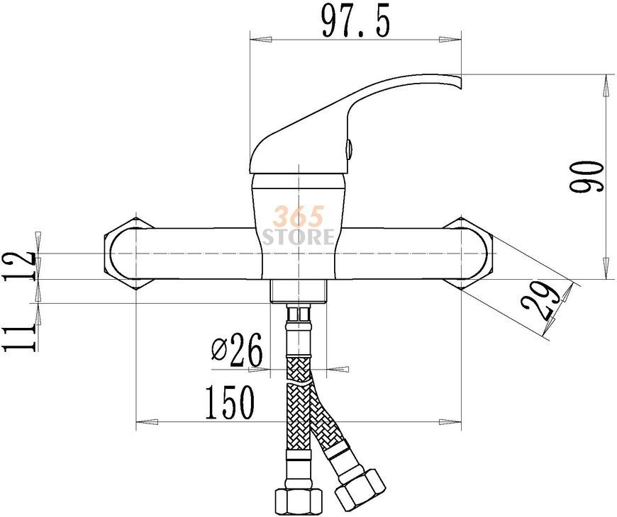 Змішувач для душа Q-TAP Smart СRM 010 - QTSMACRM010