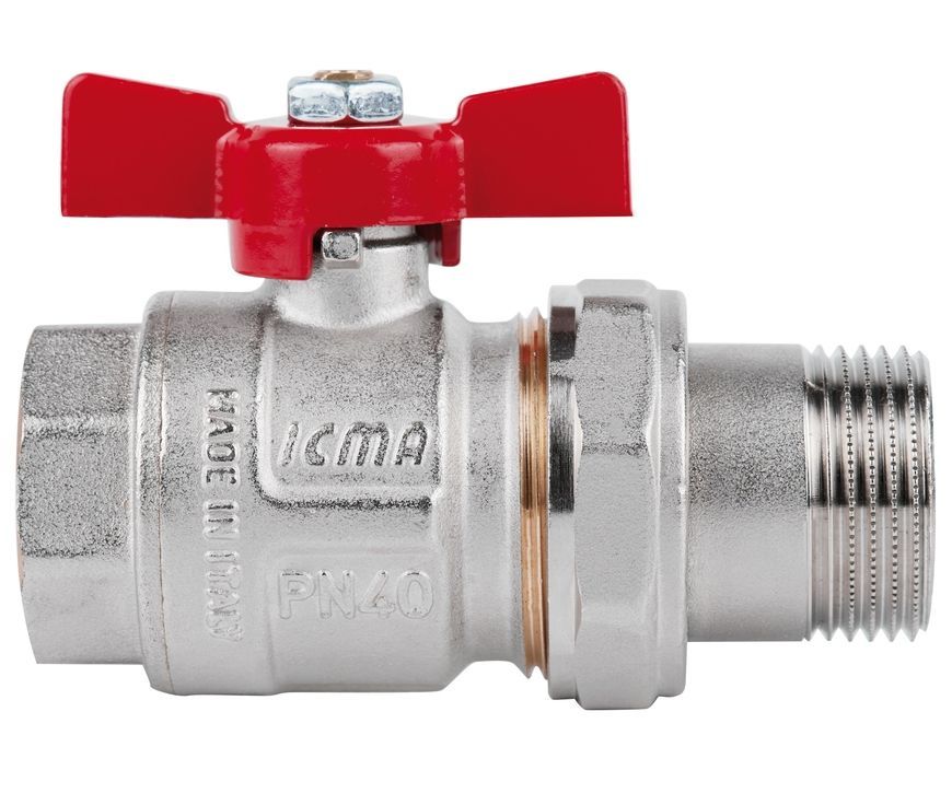 Кран кульовий з "американкою" ICMA 1" прямий №347 87347AF11 - 87347AF11