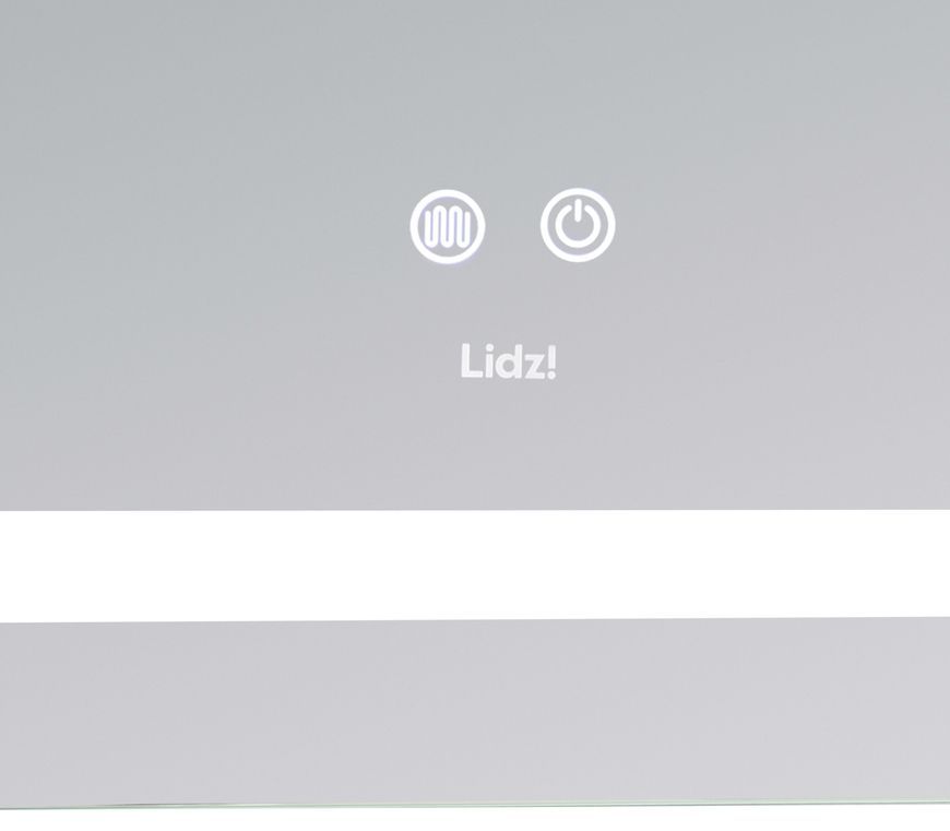 Зеркало Lidz Kubis KU2 1000х800 мм с LED-подсветкой Touch, с антизапотеванием, с диммером, рег. яркости LD78LF6141008048450