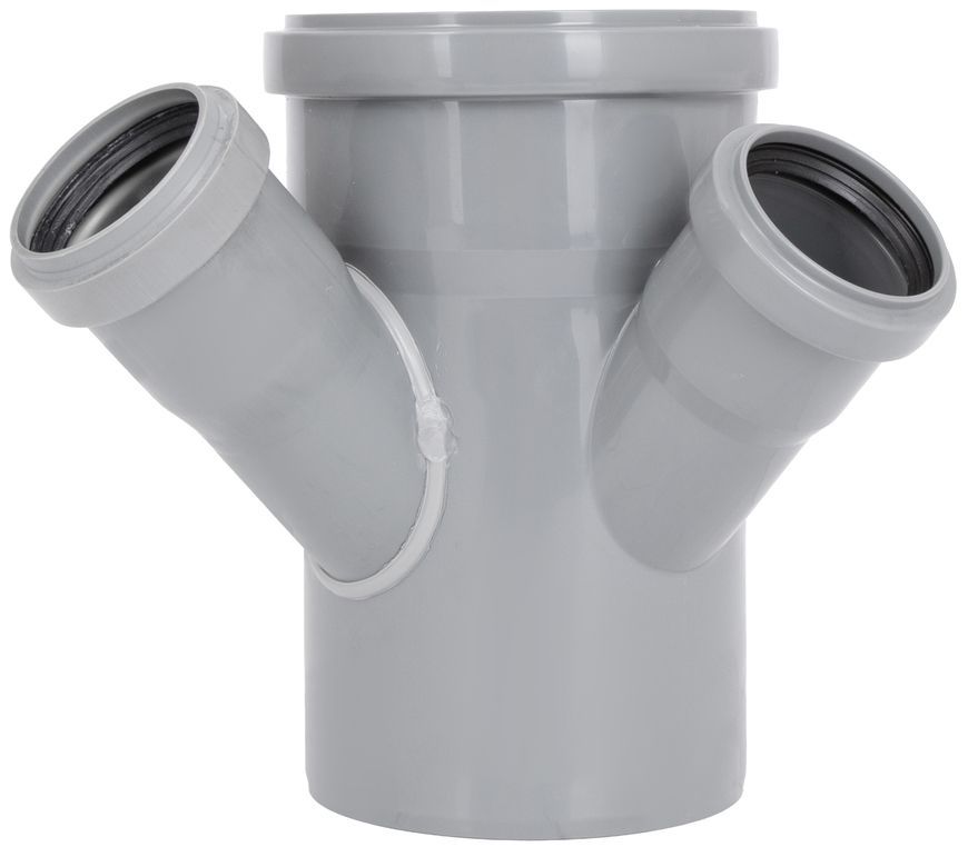 Крестовина двухплоскостная канализационная Ostendorf-OSMA HT-System PLUS d110/110/50/50&times;45&deg; SD00057320
