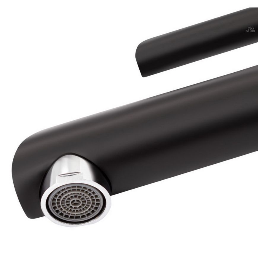 Змішувач для умивальника Qtap Grand BCR 001F Chrome/Black QTGRABCR001F - QTGRABCR001F