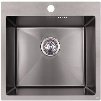Кухонна мийка IMPERIAL D5050BL PVD black Handmade 2,7/1,0 мм (IMPD5050BLPVDH10) - IMPD5050BLPVDH10