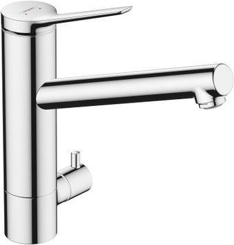 Змішувач кухонний HANSGROHE Zesis M33 200 1jet з запірним клапаном 74808000 хром - 74808000