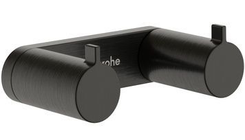 Гачок подвійний для рушників HANSGROHE AddStoris S Brushed Black Chrome 41785340 чорний хром