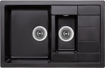 Кухонна мийка з додатковою чашею LIDZ 780x495/200 BLM-14 (LIDZBLM14780495200) - LIDZBLM14780495200