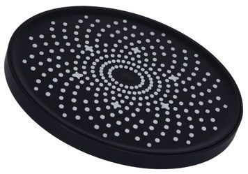 Лейка для верхнего душа Qtap Hlavova 230 мм круглая Matt Black QTHLA107BLM45788 - QTHLA107BLM45788
