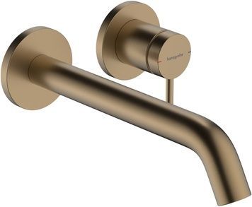 Змішувач для раковини прихованого монтажу HANSGROHE Tecturis S 22,5 см EcoSmart+ Brushed Bronze 73351140 бронза з д/к - 73351140