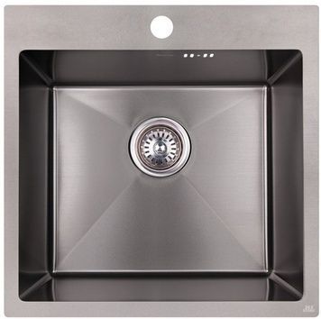 Кухонная мойка IMPERIAL D5050BL PVD black Handmade 2,7/1,0 мм (IMPD5050BLPVDH10) - IMPD5050BLPVDH10