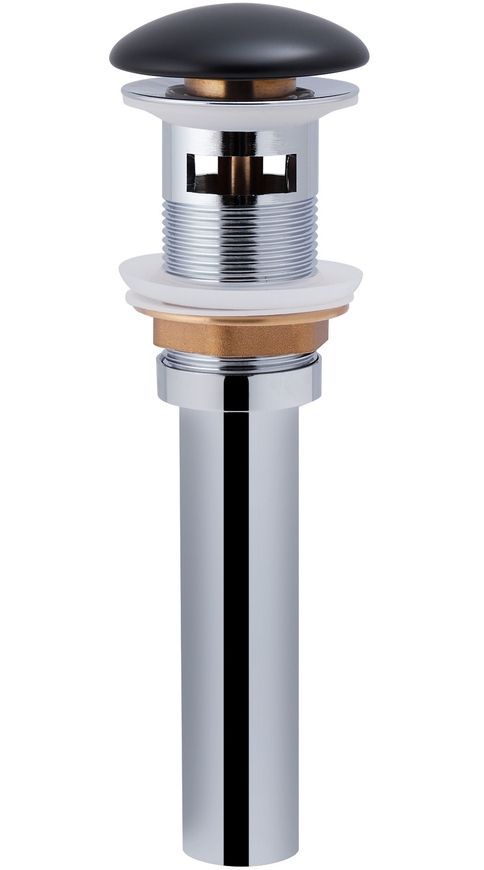 Раковина QTAP Nando LT 495х440х130 Matt black з донним клапаном QT12112173SMBMB - QT12112173SMBMB