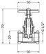 Вентиль латунный Thermo Alliance Standart 1/2" ВР SD15YA