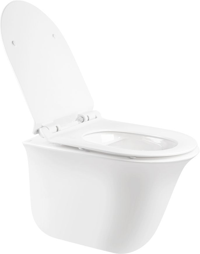 Унітаз підвісний QTAP Virgo безобідковий з сидінням Soft-close QT1833051ERW - QT1833051ERW