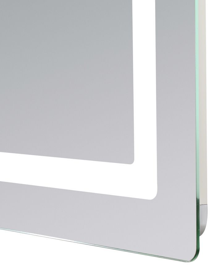 Дзеркало Lidz Kubis KU2 900х700 мм з LED-підсвічуванням Touch, з антизапотіванням, з димером, рег. яскравості LD78LF904907048452