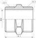 Ниппель латунный SD Forte 3/4"х3/4" равнопроходный никелированный SF35820