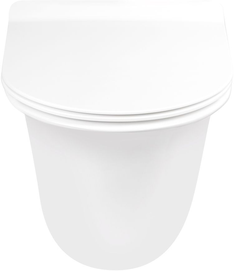 Унітаз підвісний QTAP Virgo безобідковий з сидінням Soft-close QT1833051ERW - QT1833051ERW