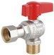 Кран шаровой угловой с накидной гайкой Thermo Alliance Standart 1/2" ВН латунь PN40 TAS224W15