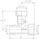 Кран приладовий кульовий Thermo Alliance Forte 1/2"х3/4"х1/2" латунь SF186W152015
