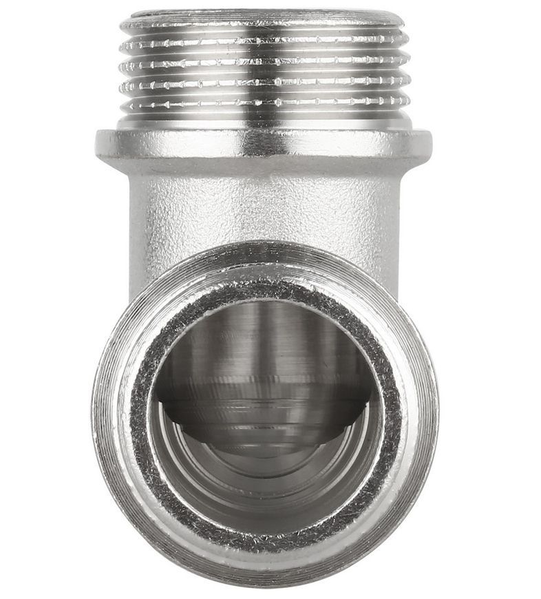 Уголок латунный Thermo Alliance Forte 3/4"НРх3/4"НР никелированный SF37320