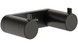 Гачок подвійний для рушників HANSGROHE AddStoris S Brushed Black Chrome 41785340 чорний хром