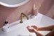 Смеситель для раковины HANSGROHE Tecturis S 110 Fine CoolStart EcoSmart+ Brushed Bronze 73320140 бронза с донным клапаном - 73320140 - 3