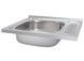 Мийка для кухні накладна Brinex 6050-L Satin 0,6 мм BRIN6050LSAT06 - BRIN6050LSAT06 - 4