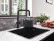 Кухонна мийка HANSGROHE S510-U450 під стільницю 500х450 Graphiteblack чорний графіт 43431170 - 43431170 - 4