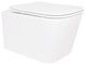 Унитаз подвесной Qtap Crow Ultra Quiet безободковый с сиденьем Slim Duroplast, Soft-close, Quick relase QT05335172W - QT05335172W - 1