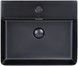 Раковина QTAP Nando LT 495х440х130 Matt black з донним клапаном QT12112173SMBMB - QT12112173SMBMB - 1