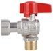 Кран шаровой угловой с накидной гайкой Thermo Alliance Standart 1/2" ВН латунь PN40 TAS224W15
