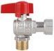Кран шаровой угловой с накидной гайкой Thermo Alliance Standart 1/2" ВН латунь PN40 TAS224W15