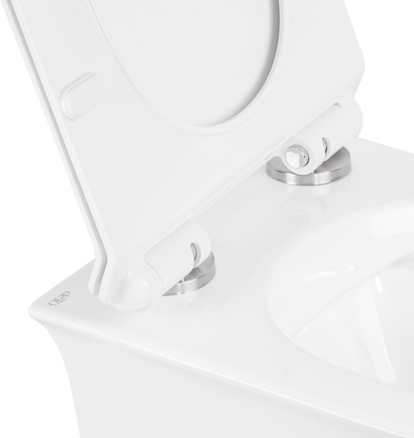 Унітаз підвісний QTAP Virgo безобідковий з сидінням Soft-close QT1833051ERW - QT1833051ERW