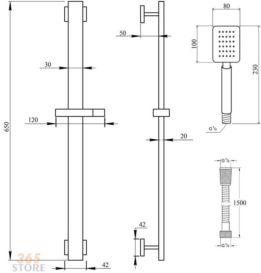 Душевая стойка IMPERIAL 323 - IMP323