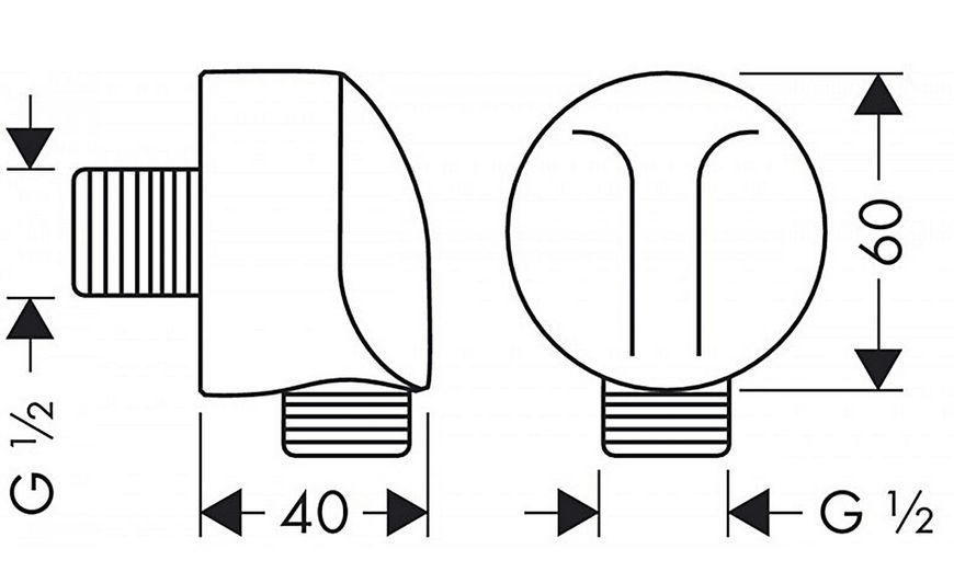 Шлангове з'єднання HANSGROHE Fixfit E 27454990 золото - 27454990