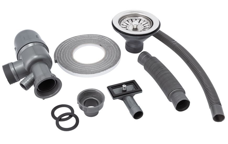 Мийка для кухні накладна Brinex 6050-L Satin 0,6 мм BRIN6050LSAT06 - BRIN6050LSAT06