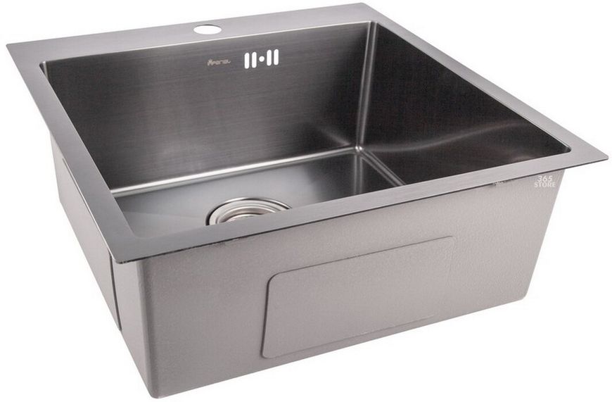 Кухонна мийка IMPERIAL D5050BL PVD black Handmade 2,7/1,0 мм (IMPD5050BLPVDH10) - IMPD5050BLPVDH10