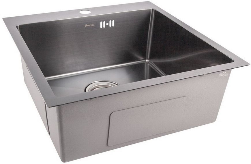 Кухонная мойка IMPERIAL D5050BL PVD black Handmade 2,7/1,0 мм (IMPD5050BLPVDH10) - IMPD5050BLPVDH10