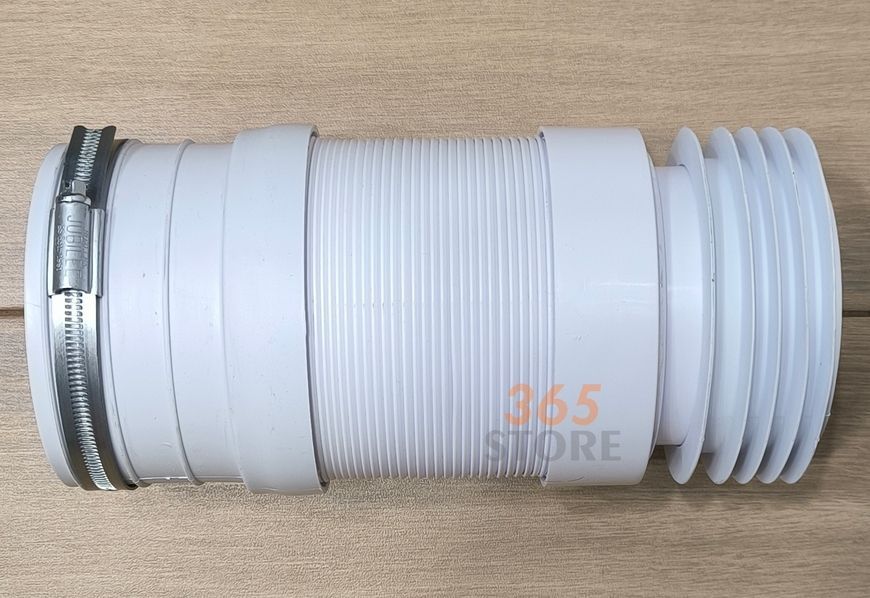 Гнучке каналізаційне підключення (гофра) McALPINE 240-400 мм з хомутом WC-F23RJ