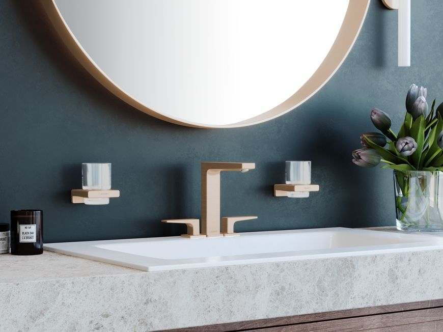 Стакан для зубних щіток HANSGROHE AddStoris Brushed Bronze 41749140 бронза