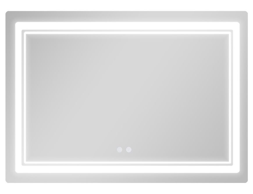 Дзеркало Qtap Cardinal CA2 1200х800 прямокутне з LED-підсвічуванням Touch, з антизапотіванням, з димером, рег. темп. кольору (3000-6500 K) QT0478C1208048454