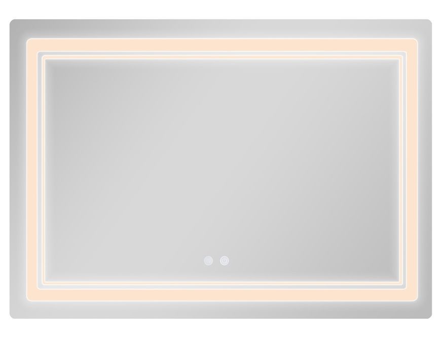 Дзеркало Qtap Cardinal CA2 1200х800 прямокутне з LED-підсвічуванням Touch, з антизапотіванням, з димером, рег. темп. кольору (3000-6500 K) QT0478C1208048454