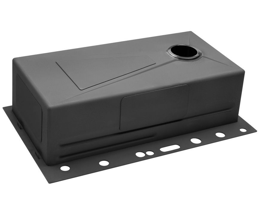 Кухонная мойка Kroner KRP Schwarze-SET7545F3HM PVD 3,0/0,8 мм графит CV036721 - Schwarze-SET7545F3HM